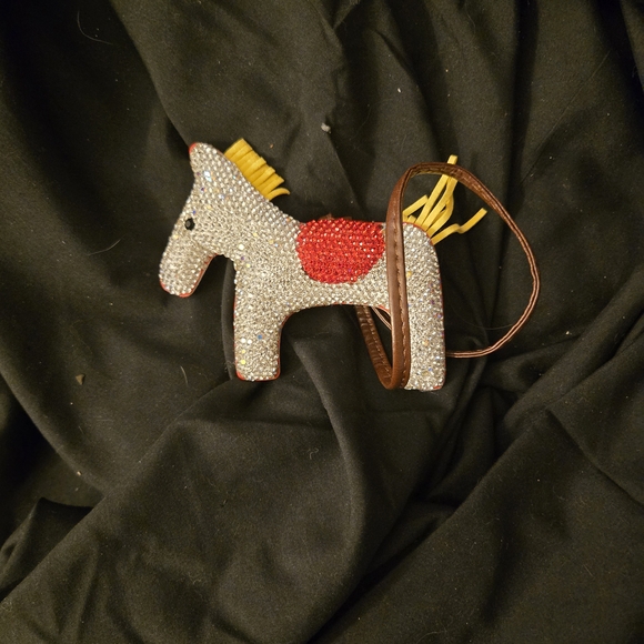 Glittering Horse-Shaped Kids Bag Accessory